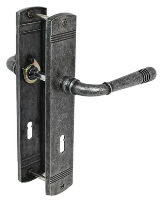 Produktbild von Türbeschlag 1659 Helena LS BB Antik Grau Türklinke