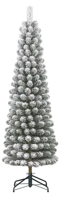 Productafbeelding van Black Box Trees Kunst Kerstboom - Kunstkerstboom H215 x Ø56 cm - met Sneeuw - Groen Frosted