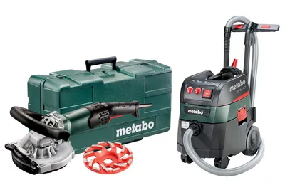 Produktbild von Metabo Set Renovierungsschleifer RSEV 19-125 RT + Allessauger ASR 35 L ACP Kunststoffkoffer