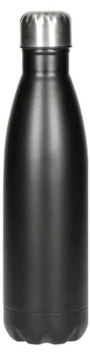 Produktbild von Vakuum Flasche Colare 0,5 l - Edelstahl Trinkflasche mit Doppelwand-Isolierung für heiße und kalte Getränke - Schwarz