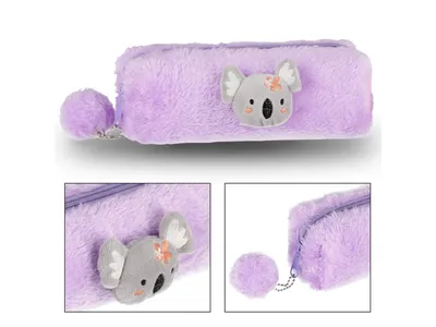 Obrázek produktu pro Plyšový penál Koala pro dívku, na zip 23x8x5cm