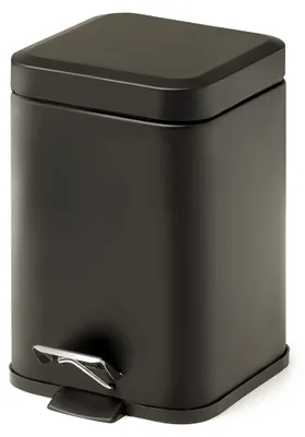 Immagine prodotto di Sapho Gedy Accessori bagno - Cestino 3 l, Soft Close, nero opaco 220914