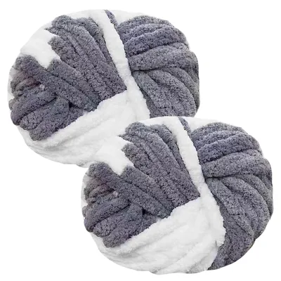 Produktbild von Dicke Chenille Strickwolle, 2 x 250g für kreative Projekte