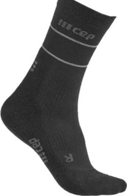 Produktbild von CEP reflective mid cut socks, black II