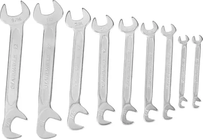 Image de Jeu de petites clés à fourche double Stahlwille, 9 pièces