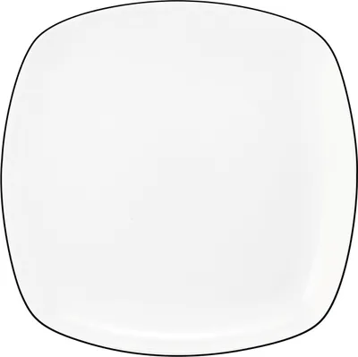 Produktbild von Seltmann Weiden Lido Black Line eckig Brotteller 17,5cm