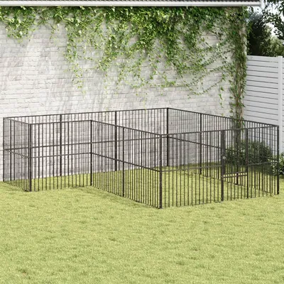 Zdjęcie produktu dla Klatka dla psów - Budka dla psów - Klatka dla zwierząt - Klatka dla szczeniąt - Klatka dla królików - 303x300x100 cm - Stal ocynkowana