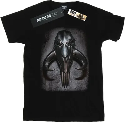Image de Star Wars - "The Mandalorian Mythosaur Skull" T-shirt pour femme BI45641 (3XL) (Noir)