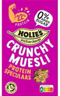 Produktbild von Holie's Crunchy Müsli Protein Speculaas 400g – würziges, proteinreiches Frühstück
