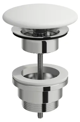 Image de LAUFEN Vanne de vidange, ouverte, avec couvercle céramique, pour lavabos sans trop-plein, H8981840000001