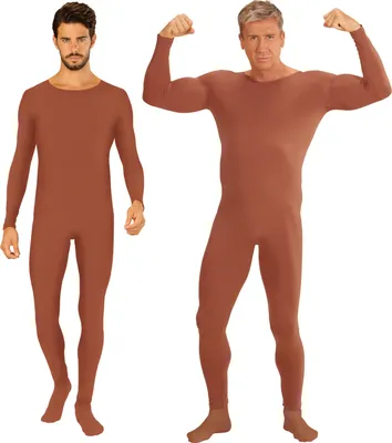 Produktbild von Ganzkörper Body in Hautfarben mit Ärmeln - Bodysuit Herren Basic XL/XXL