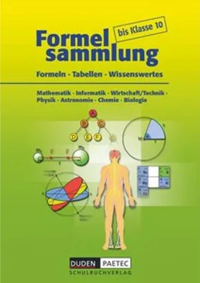 Produktbild von Formelsammlung bis Klasse 10