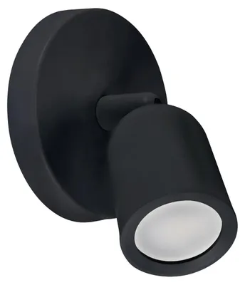 Image de Plafonnier BOGNA GU10 1 flamme noir, plastique, polycarbonate, 147x120x120 mm, max 20 W, IP20