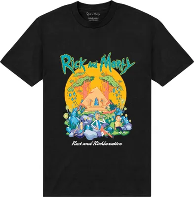 Image de Rick And Morty - T-shirt Homme/Femme Unie PN385 (XXL) (Noir)