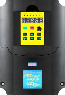 Zdjęcie produktu dla Przetwornica częstotliwości 4 kW – 3-fazowa przetwornica częstotliwości VFD – materiał ABS o właściwościach ognioodpornych – regulacja częstotliwości zmiennej