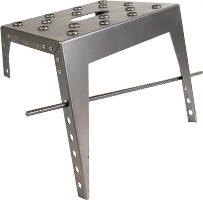 Produktbild von Hangstufe 20 x 29 cm, Stahl roh, Hangtreppe, Außentreppe, Böschungstritte, Gartengestaltung, Trittstufe, Treppenstufe außen, Gartenstufe, Deichstufe