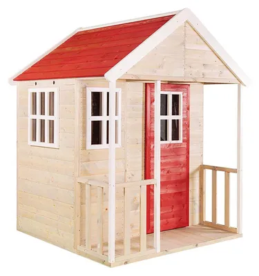 Produktbild von Wendi Toys Holz Spielhaus Fuchs Natur 120x120x155 cm