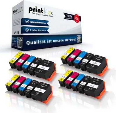 Produktbild von 20x Komaptible Tonerkartuschen für Epson Expression Premium XP 6000 Expression Premium XP 6005 202 202XL 202 XL Black Photo Black Cyan Magenta Yellow - Office Plus Serie