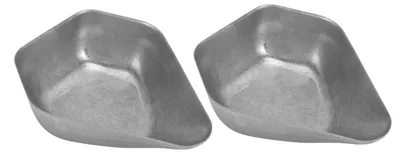 Image de 2 plateaux verseurs pour grains de café, en acier inoxydable 304, avec plaque de pesage pour poudre, de couleur rétro, servant également de récipient de rangement, idéal pour la maison, les cafés et les restaurants