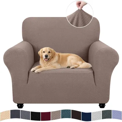 Imagen del producto de Omgoods - Funda elástica para sofá, 1 plaza, protector elástico para sofá para el salón