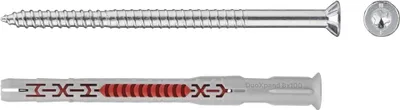 Obrázek produktu pro fischer dlouhá stopka dÃ ¼ bel DuoXpand 8x100 T (světle šedá/červená, 50 ksÃ ¼ ck)
