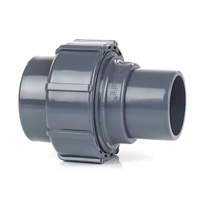Produktbild von HAF PVC Flexfit Übergangsverschraubung mit 50mm x 50mm | Klemmkupplung x Klebestutzen | Klemmverbinder aus PVC | PN4 für Verbindung von Flexschlauch