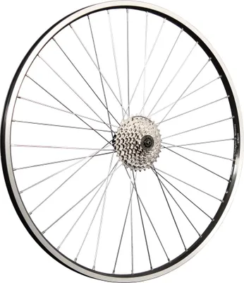 Produktbild von 28 Zoll Laufrad Hinterrad Hohlkammer Shimano Cues FH-QC300 schwarz 8 fach Kassette
