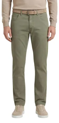 Produktbild von Olivgrüne Gardeur 5-Pocket-Hose aus Baumwolle, moderne Passform