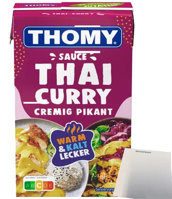 Produktbild von Thomy Sauce Thai Curry (250ml Packung) + usy Block