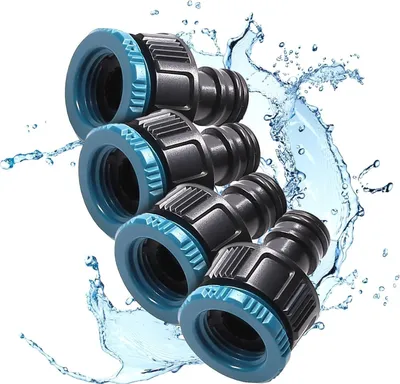 Obrázok produktu pre Sillar 4 kusy kohútik 1/2'' 3/4'' BSP 2v1, adaptér na kohútik, záhradný konektor na kohútik