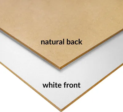Produktbild von Creative Deco 10 x Weiße MDF Platten - 600 x 400 x 3 mm - Dünne Holzplatten