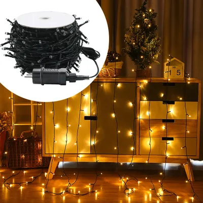 Zdjęcie produktu dla XINZI Lampki LED "Fairy Lights" – 100 metrów, 1000 diod LED, ciepła biel, 8 trybów, dekoracyjny łańcuch świetlny do imprez, przyjęć, wesel, świąt Bożego Narodzenia
