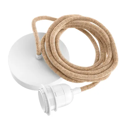 Produktbild von Bazar Bizar Kabel mit baumwollummantelung in braun, 250x4x4cm