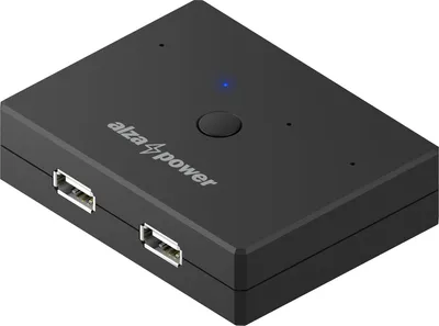 Obrázek produktu pro AlzaPower USB 2.0 2 In 4 Out KM Switch Selector černý