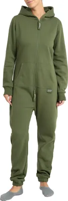 Produktbild von Basisstoff Jumpi Damen Jumpsuit Overall Onesie Einteiler Olivgrün Gr. M