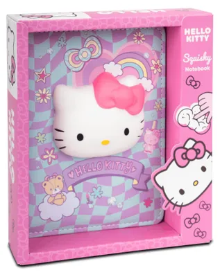 Obrázek produktu pro Zápisník B6, 100 stran. Hello Kitty, růžový, měkký, 3D vzor 2