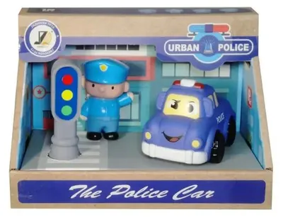 Produktbild von Polizeiauto mit Zubehör MIX – SWEDE