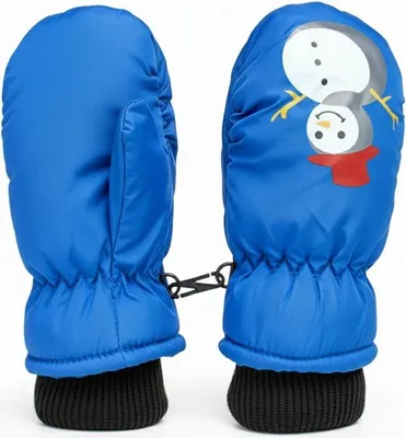Produktbild von Handschuhe Kinder, Einfinger-Skihandschuhe, Snowboard, zum Rodeln, für Winterspaß Blau