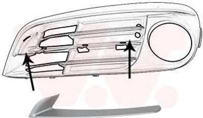 Immagine prodotto di VAN WEZEL 0619583 Copertura paraurti anteriore sinistra per BMW 5 Touring (F11) 5 Berlina (F10)