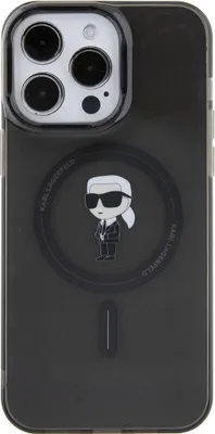 Produktbild von Karl Lagerfeld IML Ikonik MagSafe - iPhone 15 Pro Max Hülle (Schwarz)