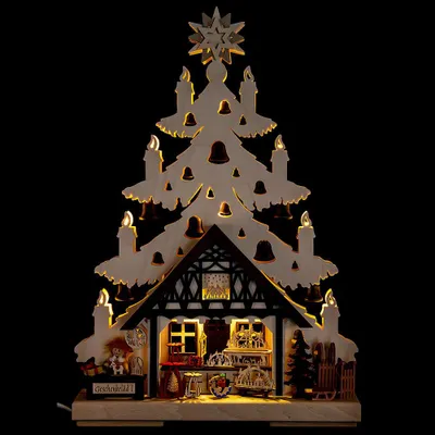 Produktbild von Lichterspitze Tanne Geschenkelädle (32x44cm) von RATAGS Holzdesign