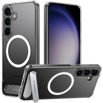 Zdjęcie produktu dla Etui Torras Pstand do Samsung Galaxy S25 Plus – przezroczyste (Clear)