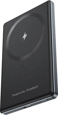 Produktbild von Choetech Powerbank B738 5000mAh 20W PD dünn (schwarz)