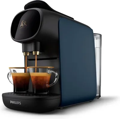 Produktbild von L’OR LM9012/43, Pad-Kaffeemaschine, 0,8 l, Kaffeekapsel, 1450 W, Schwarz, Blau