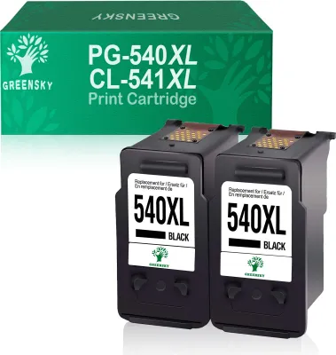Produktbild von 2x Schwarz PG-540XL Kompatibel für Canon pg 540xl  PIXMA MG3650 MG3550 MX375 MX395 MX535