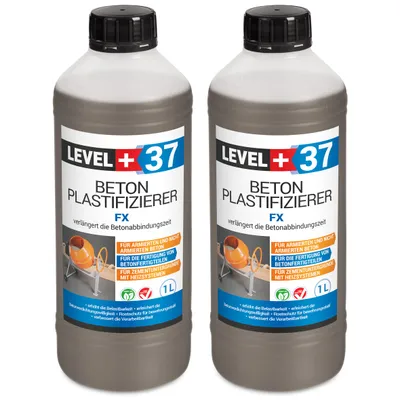 Produktbild von Beton Zusatzmittel 2L Betonverflüssiger Plastifizierer Estrich Level+ FX RM37