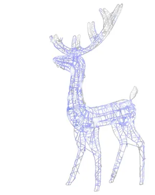 Produktbild von vidaXL LED-Rentier Acryl Weihnachtsdekoration 140 LEDs 128 cm Blau