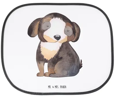 Produktbild von Mr. & Mrs. Panda auto hitzeschutz Hund Entspannen - Weiß - Geschenk, Entspannt, Süß, Sonnenschutz Kfz, Sonnenblende, Hundeliebe, Autoscheibe, Scheibenschutz, Liebe