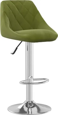 Obrázek produktu pro vidaXL Barová stolička Light Green Velvet