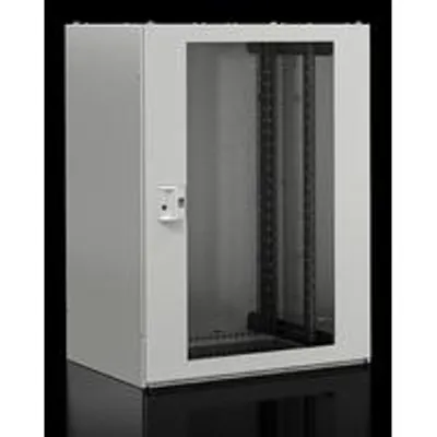Produktbild von Rittal 7888.718, Freistehendes Gestell, 24U, 500 kg, 83 kg, Grau